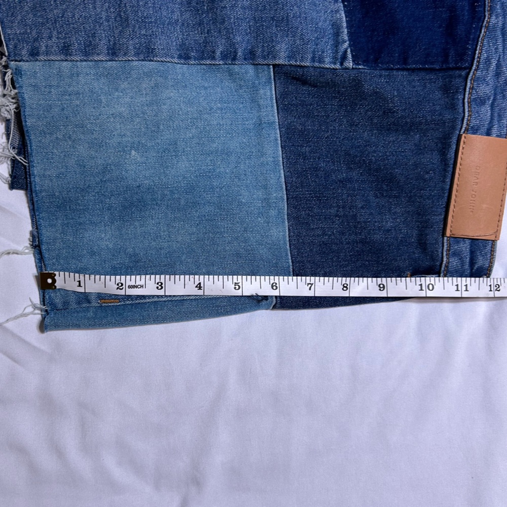 Dear John Patchwork Jean Shorts - Blue - image 6